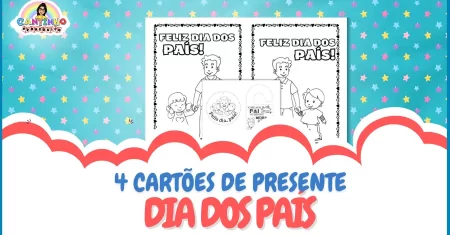 4 cartões de presente para o dia dos país (imprimir)