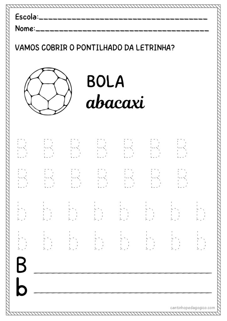 Atividades com Alfabeto Pontilhado – de A à Z