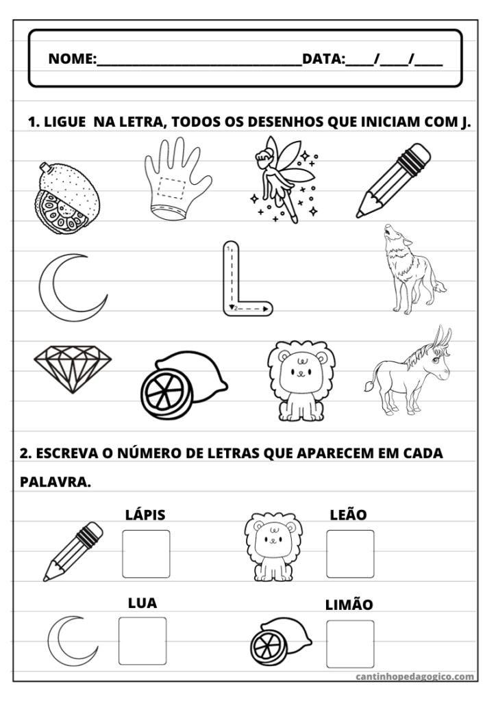 Atividades Prontas com as Letras do Alfabeto 12