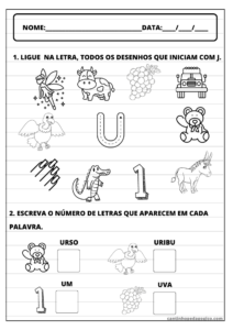 Atividades Prontas com as Letras do Alfabeto - A à Z | Cantinho Pedagógico