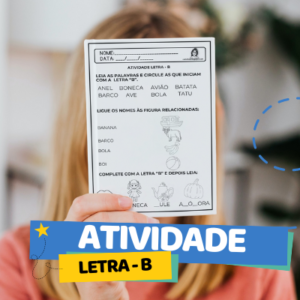 Atividade letra B – Alfabetização