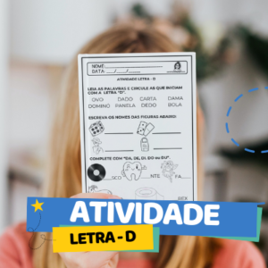 Atividade letra D – Alfabetização