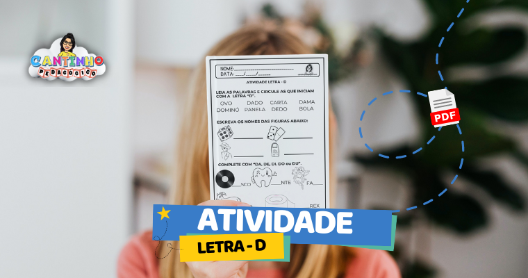 ATIVIDADE LETRA D 3
