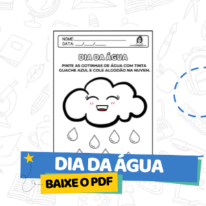 Atividade de arte para educação infantil sobre o Dia da Água