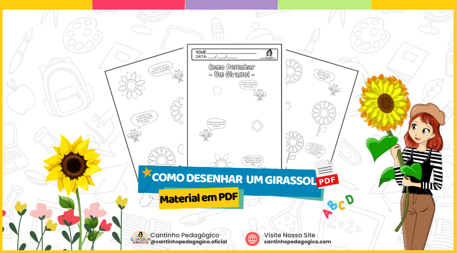 10 Passos para Desenhar um Girassol: Tutorial Divertido e Fácil para Crianças