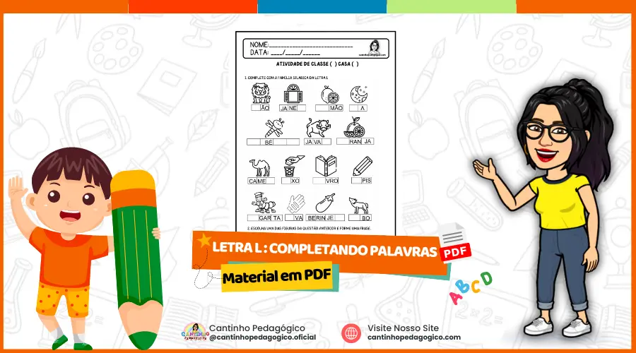 Dominando a Letra L Atividades