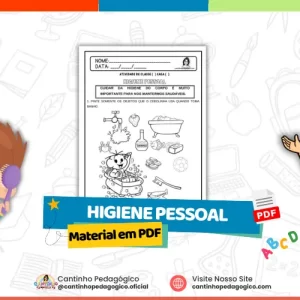 Atividades sobre Higiene Pessoal para Educação Infantil