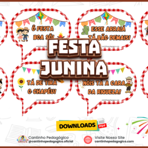 Modelos de plaquinhas para fotos de festa junina