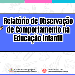 Relatório de Observação de Comportamento na Educação Infantil