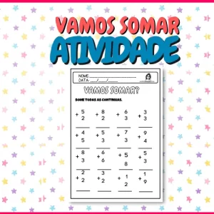 Vamos Somar – Atividade de adição para imprimir