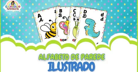 Alfabeto Ilustrado de Parede – Tema Animais