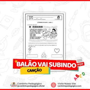 Atividade de Festa Junina – Canção o Balão Vai Subindo