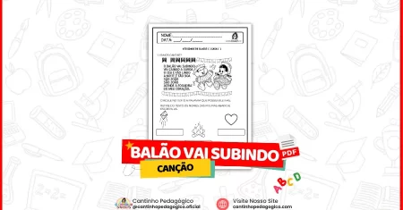 Atividade de Festa Junina – Canção o Balão Vai Subindo