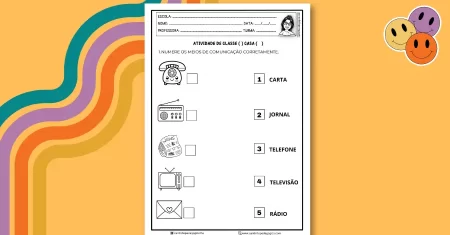 Atividade sobre Meios de Comunicação para a Educação Infantil