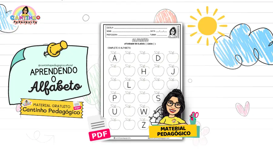 Atividades de Alfabetização Infantil: Complete o Alfabeto de Forma Divertida