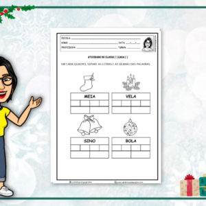 Atividades de Natal para Educação Infantil: Separação Silábica Alinhada à BNCC