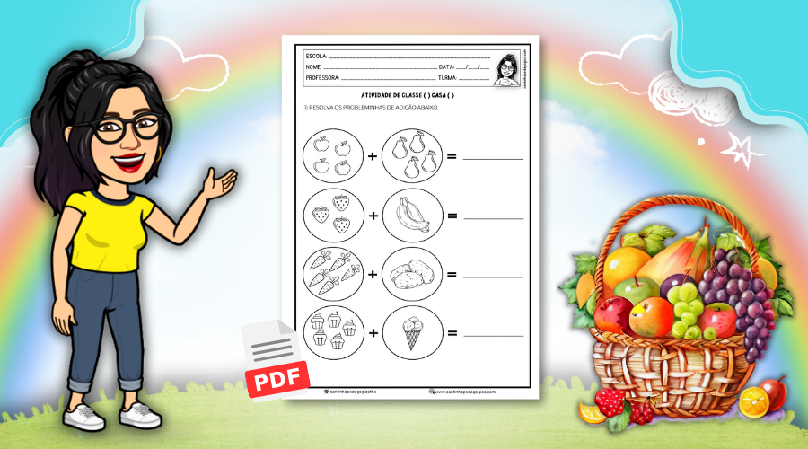 Atividades de Adição para Educação Infantil: Alinhado à BNCC