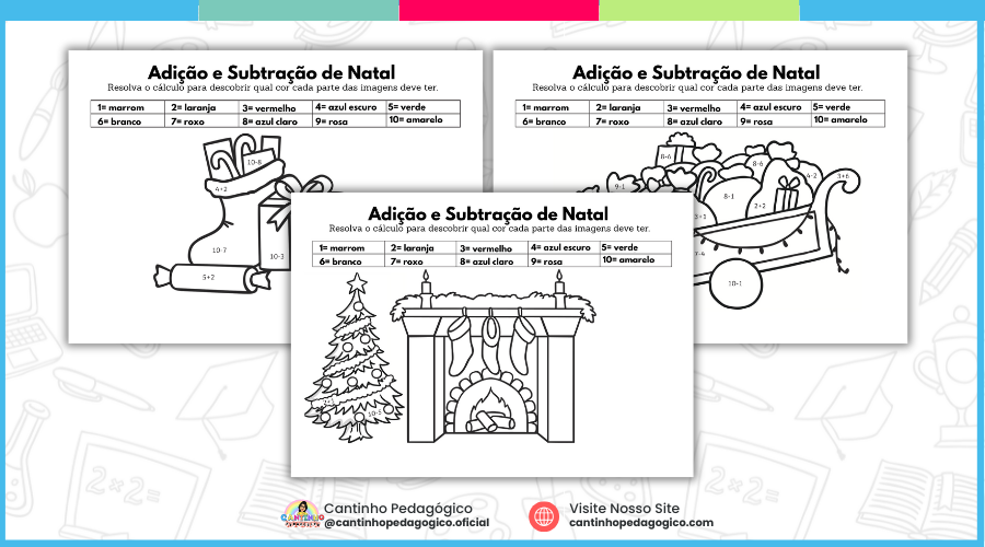 3 Atividades de Adições e Subtrações Natalinas