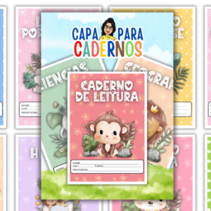 Capas de Cadernos com Tema Safari: Personalização Criativa Alinhada à BNCC