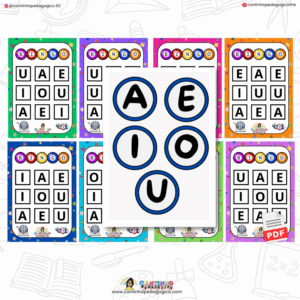 20 Cartelas de Bingo das Vogais (PDF)